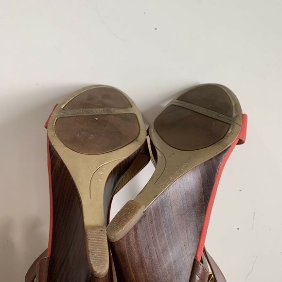 Nine West Melissa Wedge Sandals in Watermelon - Picture 9 of 9